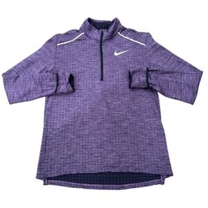 Nike Women's Therma Sphere Element Heathered Purple Running Top Size M